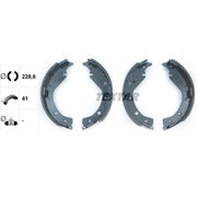 Textar Brake Shoe Set Axle Kit 91063100