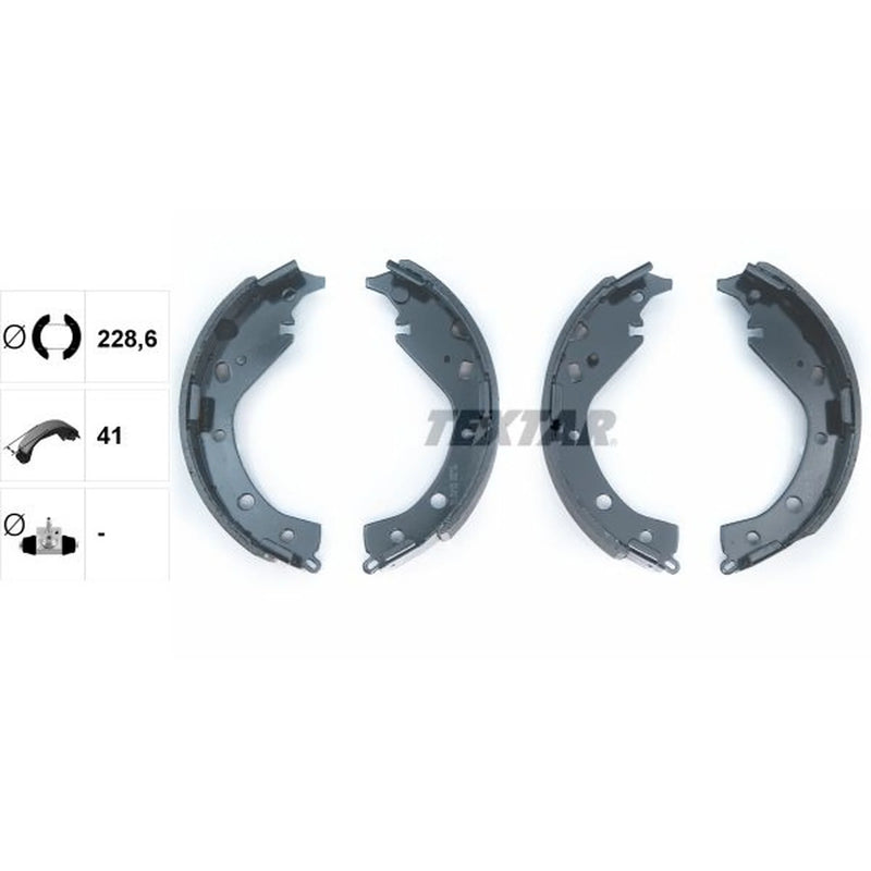 Textar Brake Shoe Set Axle Kit 91063100