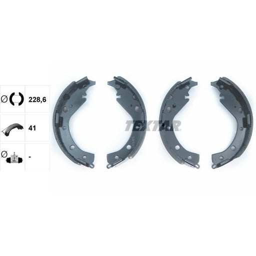 Textar Brake Shoe Set Axle Kit 91063100