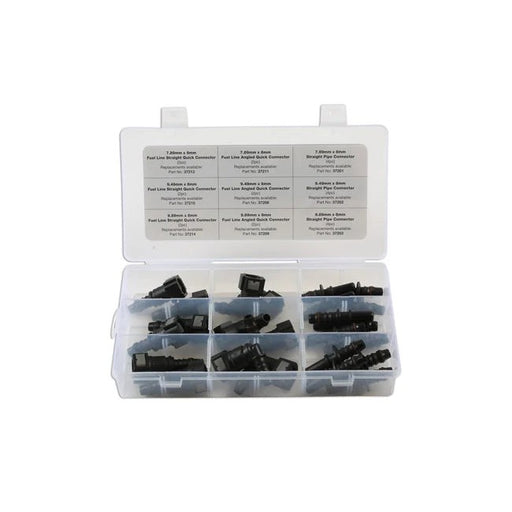 Connect Assorted Straight & Angled Fuel Line Quick Connectors 24pc - CPL