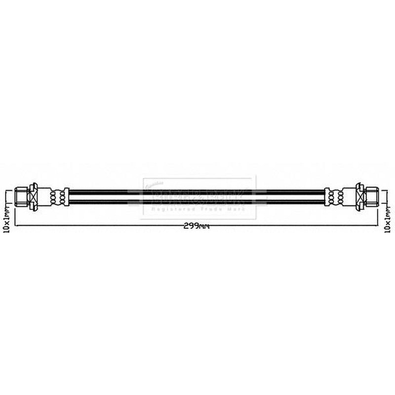 Borg & Beck Brake Hydraulic Hose Line Front Le BBH8228