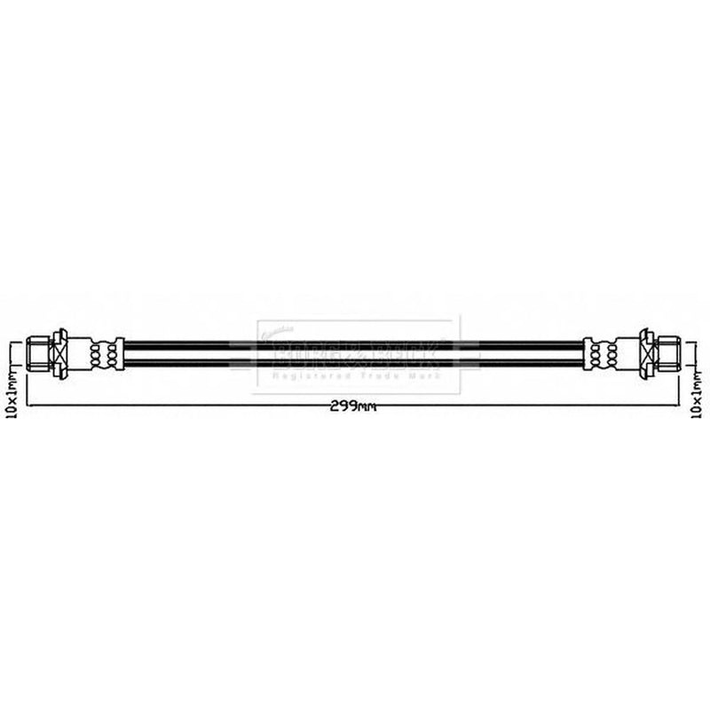 Borg & Beck Brake Hydraulic Hose Line Front Le BBH8228