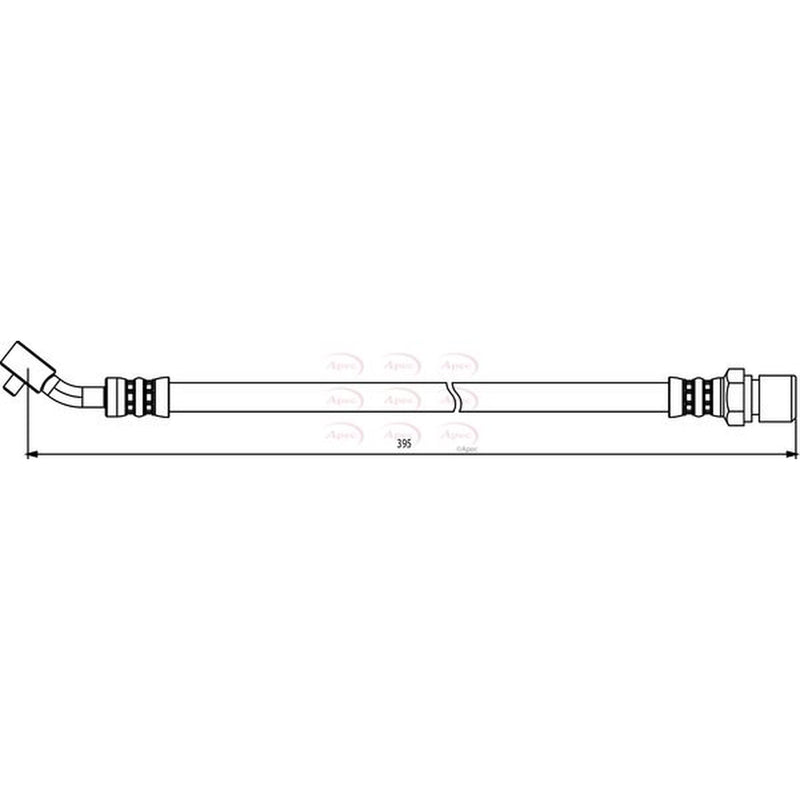 Apec Brake Hydraulic Hose Line Rear Left HOS3830