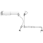 Juratek Brake Hydraulic Hose Line Rear Right JBH1982R