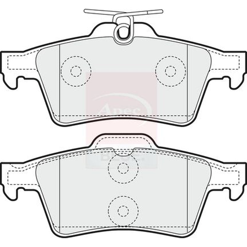 Apec Rear Brake Pad Set PD3061