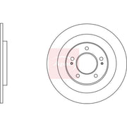 Apec 2 x Solid Rear Brake Discs DSK2923