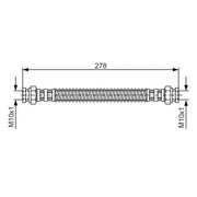 Bosch Brake Hydraulic Hose Line Rear Left 1 987 476 850