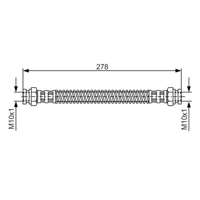 Bosch Brake Hydraulic Hose Line Rear Left 1 987 476 850