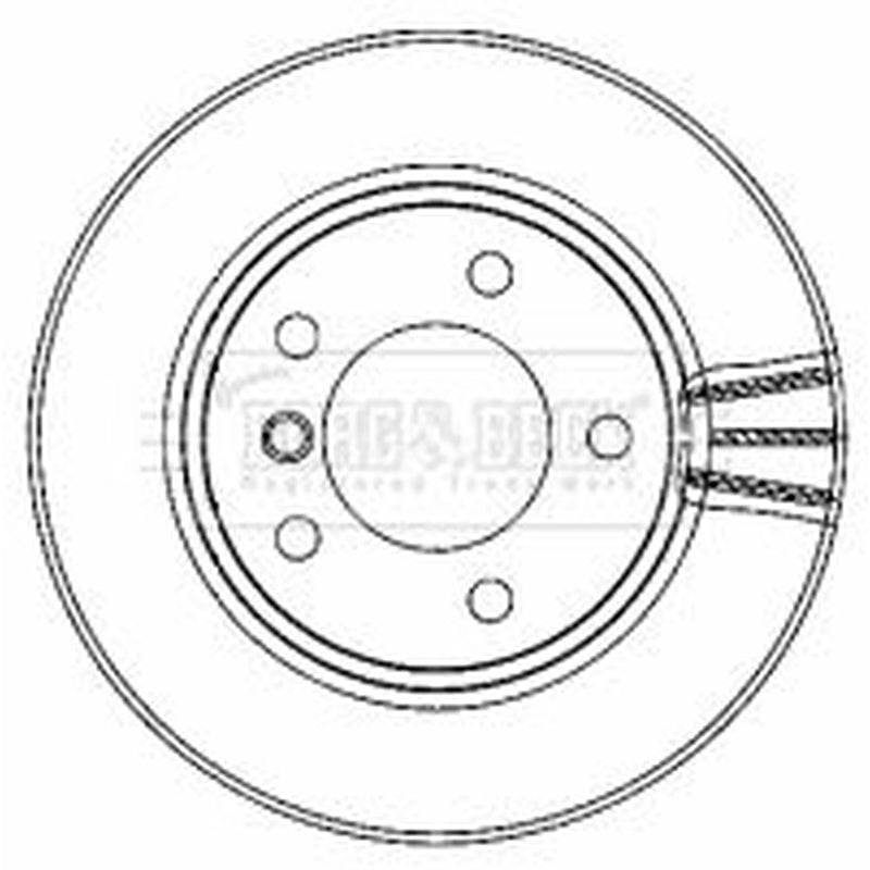 Borg & Beck 2 x Vented Front Brake Discs BBD4463