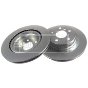 Borg & Beck 2 x Vented Rear Brake Discs BBD5646