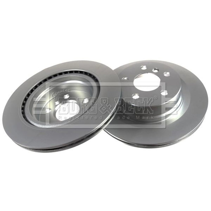 Borg & Beck 2 x Vented Rear Brake Discs BBD5646