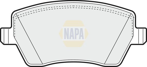 NAPA Front Brake Vented Discs & Pads fits DACIA LADA NISSAN