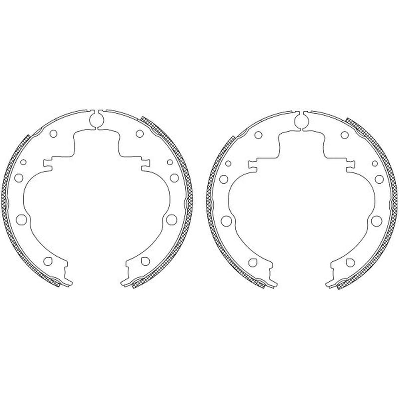Mintex Brake Shoe Set Axle Kit MSK023