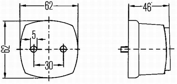 Hella 2PS 003 057-057 Side Marker Light