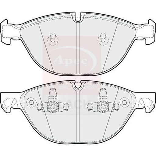 Apec Front Brake Pad Set PAD1615B