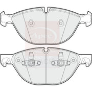 Apec Front Brake Pad Set PAD1615B