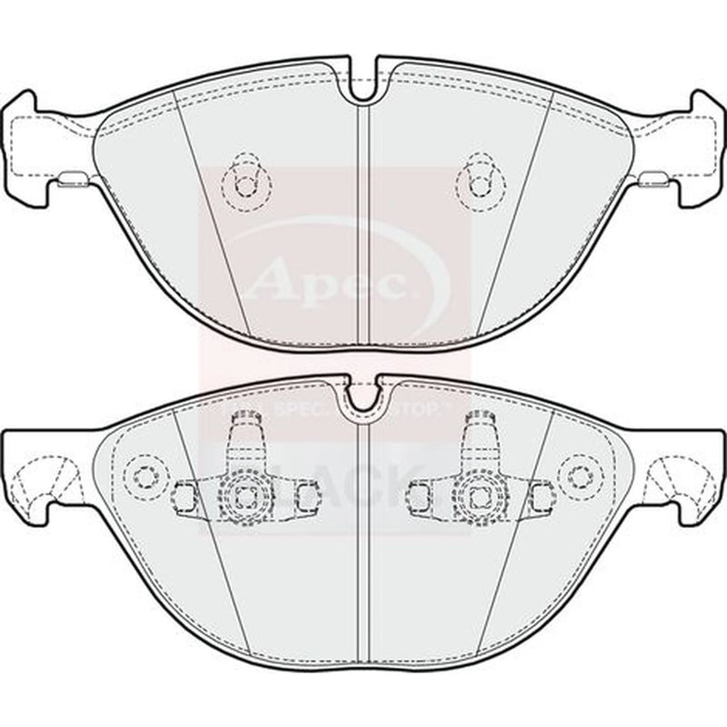 Apec Front Brake Pad Set PAD1615B