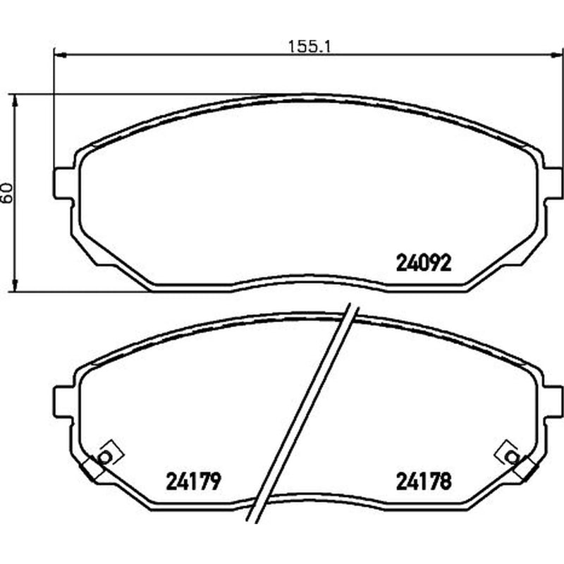 DON Front Brake Pad Set PCP1307
