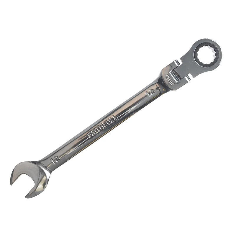 Faithfull Ratchet Combination Spanner Flex Head CV 8-30mm