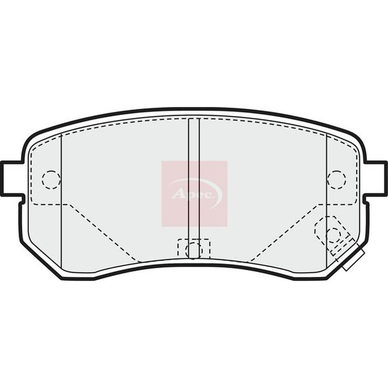 Apec Rear Brake Pad Set PAD1442