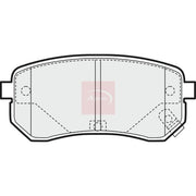 Apec Rear Brake Pad Set PAD1442