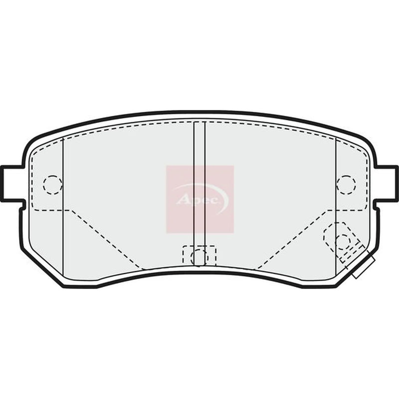 Apec Rear Brake Pad Set PAD1442