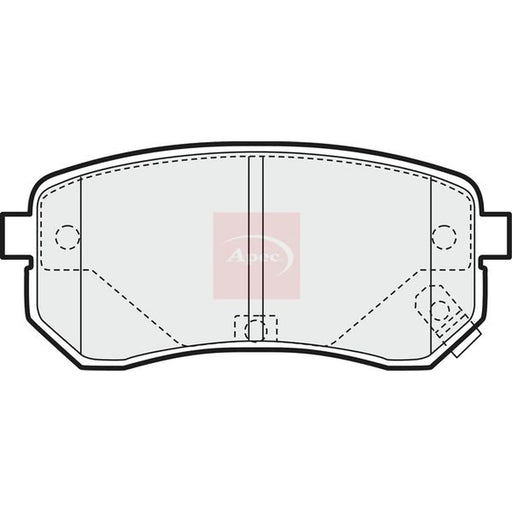 Apec Rear Brake Pad Set PAD1442