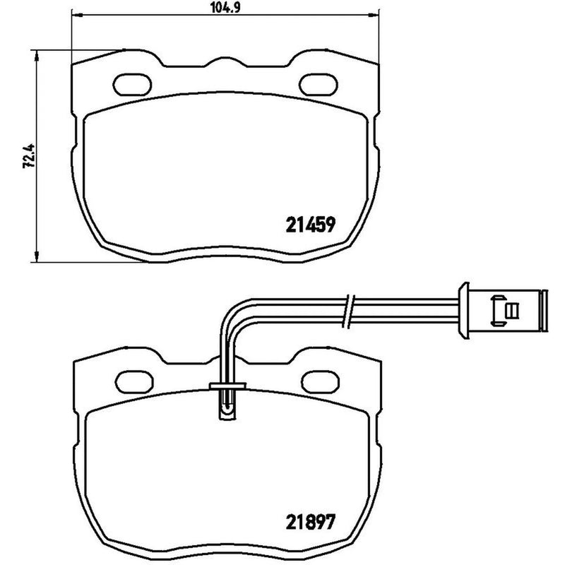Brembo 4 x Front Brake Pad Set P44004