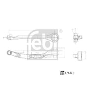 Febi Control/Trailing Arm Front Left 176371