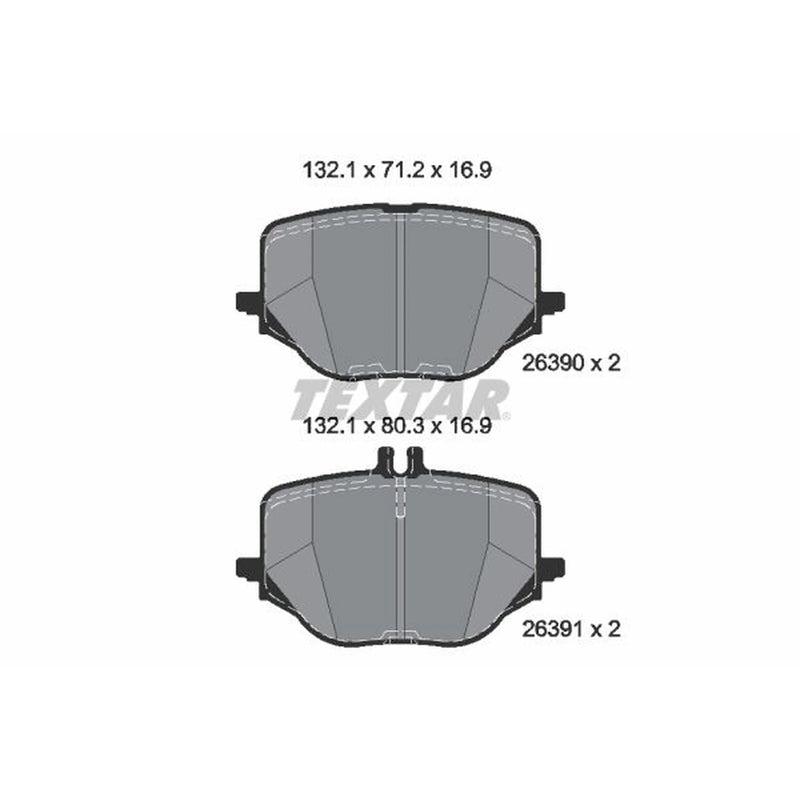 Textar Rear Brake Pad Set 2639001