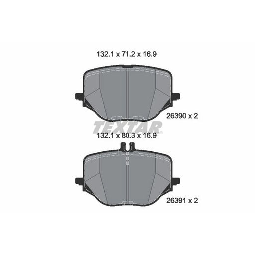 Textar Rear Brake Pad Set 2639001