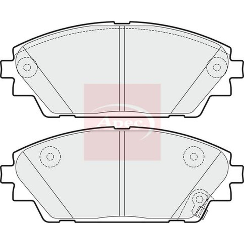 Apec Front Brake Pad Set PAD1968