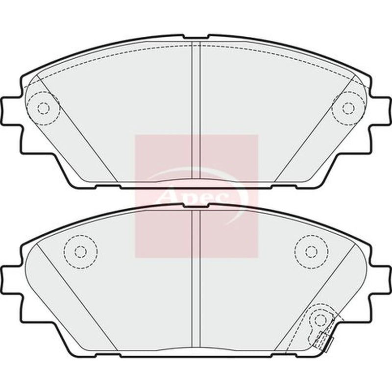 Apec Front Brake Pad Set PAD1968