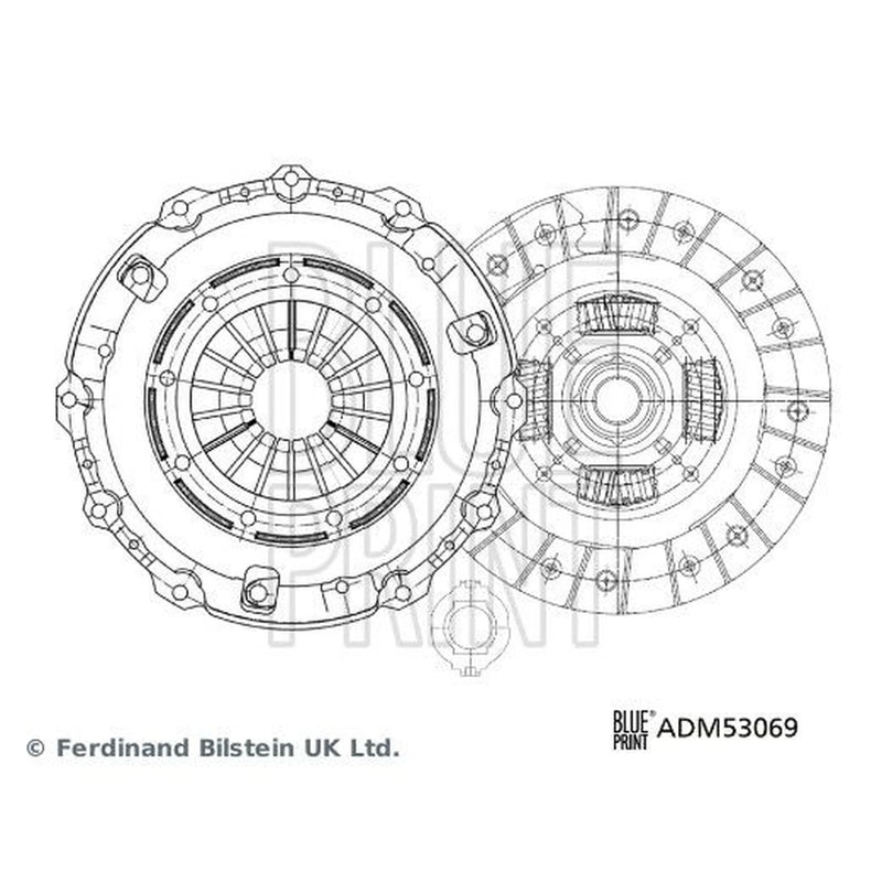 Blue Print Clutch Kit Set 3pc 226mm ADM53069