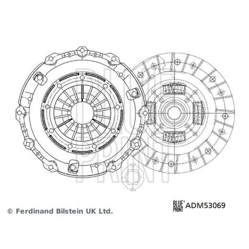 Blue Print Clutch Kit Set 3pc 226mm ADM53069