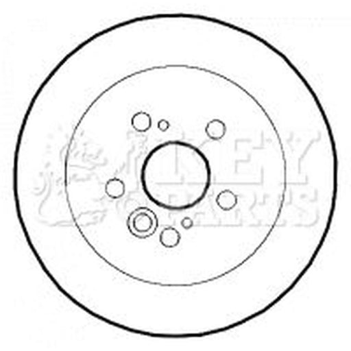 Key Parts 2 x Solid Rear Brake Discs KBD4363