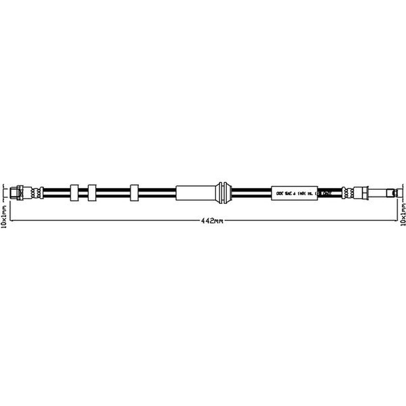 Juratek Brake Hydraulic Hose Line Rear JBH1178