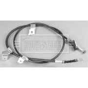 Borg & Beck Handbrake Cable Left Rear BKB3038