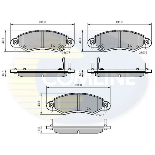 Comline 4 x Front Brake Pad Set CBP3893