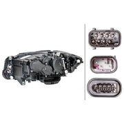 Hella Headlight Headlamp LED Right 1LX 011 072-941