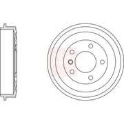 Apec Brake Drum Assembly Rear DRM9513