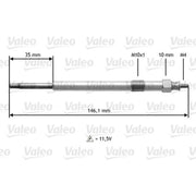 Valeo Diesel Engine Glow Plug 345139