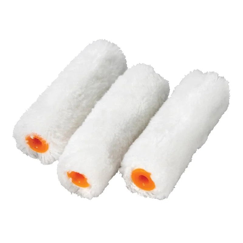 Faithfull Medium Pile Mini Roller Refills 100mm (4in) Pack of 10 - FAIRMINI10M
