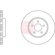Apec 2 x Vented Front Brake Discs DSK2034