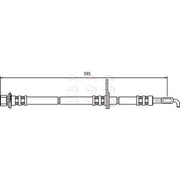 Apec Brake Hydraulic Hose Line Front Right HOS3694