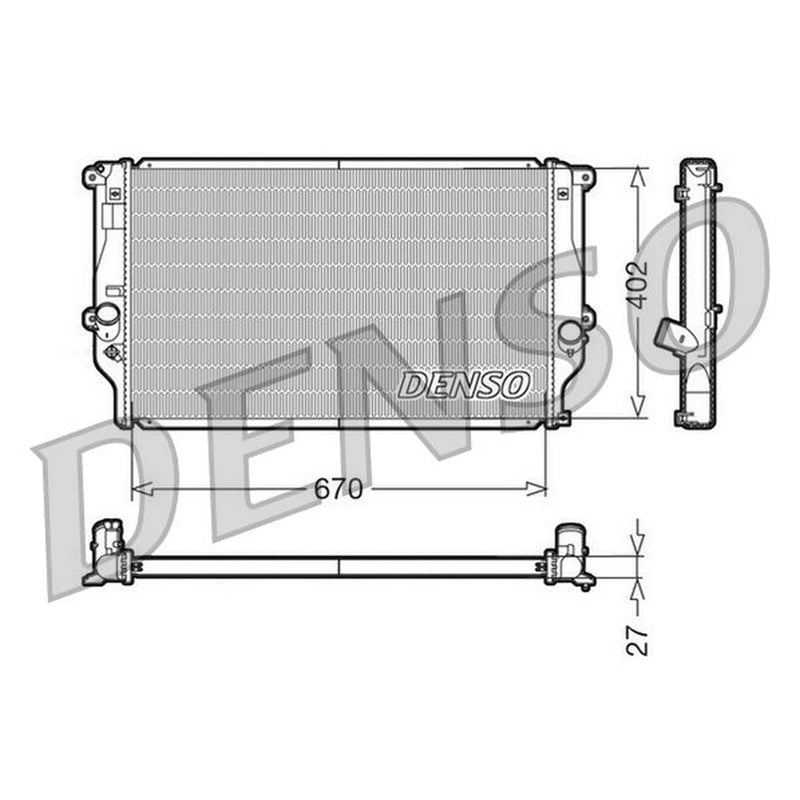 Denso Engine Radiator DRM50025