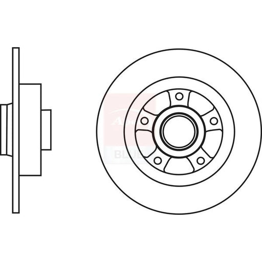 Apec 2 x Solid Rear Brake Discs SDK6655