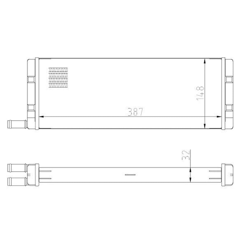 NRF Heater Matrix Core Heat Exchanger 54408