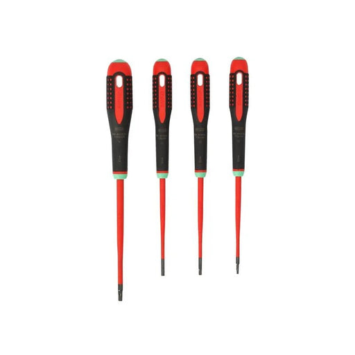Bahco BE-9880SL ERGO™ Slim VDE Insulated Screwdriver Set, 4 Piece - BE-9880SL