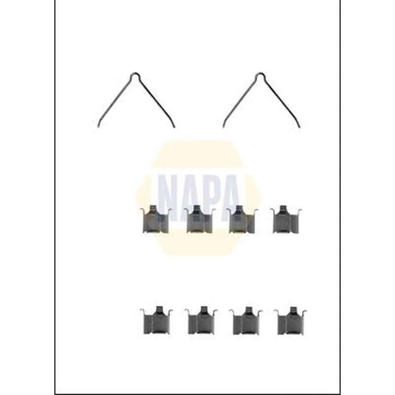 NAPA Brake Pad Accessory Fitting Kit Rear NFK1326